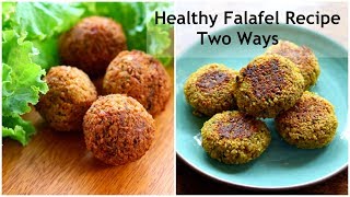 Falafel Recipe  How To Make Falafel With ChickpeasHealthy Gluten Free Chana Tikki  Skinny Recipes [upl. by Aelak432]