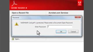 AADHAAR Card PDF Password [upl. by Leunamne]