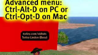 Hiding objects temporarily  Second Life Video TuTORial QUIC [upl. by Lednic698]