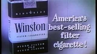 13 Classic Retro Winston Cigarettes Commercials starring The Flintstones [upl. by Nidak]