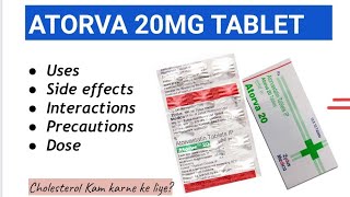 Atorva 20mg Tablet  Atorvastatin 20mg Tab  Uses and side effects healthguiding medicine [upl. by Einitsed418]