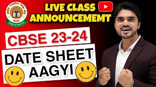 🔔 CBSE Date Sheet 2024  Class 10th  Class 12th  PDF Download 🔔 [upl. by Siusan570]