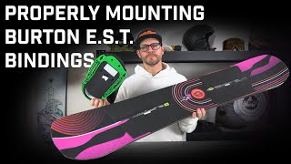 How To Mount Burton EST Bindings [upl. by Kilan]