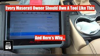 Maserati Granturismo How To Reset The Maintenance Light With An Autel MK808Z [upl. by Netsua]