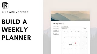 How to Build Weekly Planner in Notion   free template [upl. by Knute]