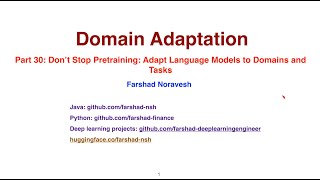 Part 30 Dont stop pretraining Adapt language models to domains and tasks [upl. by Assenyl]