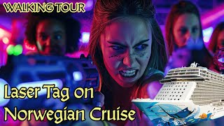 Norwegian Bliss Laser Tag Arena Tour  NCL  lasertag ncl norwegiancruiseline [upl. by Ddot]