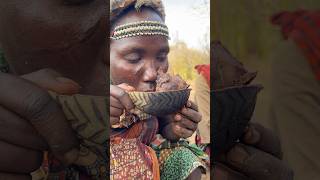 Hadzabe women cooking Soup for their familieskids are so cute love how they feed kidsfood africa [upl. by Aikat]