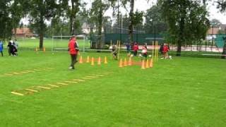 Koordinationsstaffel beim INTERSPORT kicker Fußballcamp in Straß [upl. by Bertina251]