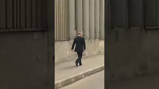 Vladimir Putin walking through the streets of Moscow [upl. by Knick]