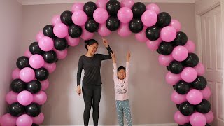 How to make balloon arch without stand [upl. by Mosier]