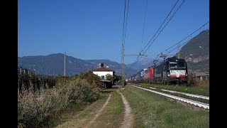 IL SALUTO DELLA 193709 IN 4K ferroviadelbrennero brennerbahn trenomerci güterzug [upl. by Annatnom931]