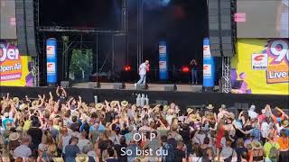 Oli P So bist du  90er Open Air Magdeburg 17062023 VIP Bereich [upl. by Ttergram]