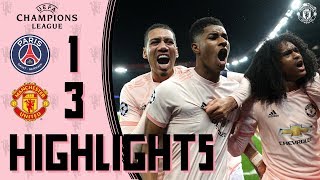 Highlights  Solskjaers young stars stun PSG  PSG 13 Manchester United  UEFA Champions League [upl. by Vacuva]