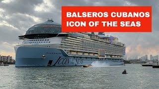 Grupo de balseros cubanos se salvan tras ser rescatados por el Icon of the Seas [upl. by Nudnarb]