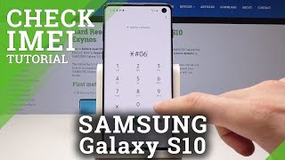 How to Find IMEI and Serial Number in Samsung Galaxy S10 – IMEI Check [upl. by Ocsecnarf519]