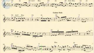 Alto Saxophone  Santeria  Sublime  Sheet Music Chords and Vocals [upl. by Sale]