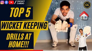 Top 5 Wicket keeping Drills at home  Stumping and Catching drills  Wicket Keeping Tips [upl. by Delilah]