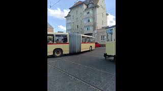 Rheinbahn 8291 MAN SG192 Baujahr 1974 Abfahrt als Sonderfahrt nach Mettmann [upl. by Ainoloppa]