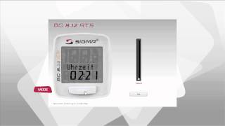 SIGMA SPORT  BC 812 ATS  Einstellungen [upl. by Aneerol]