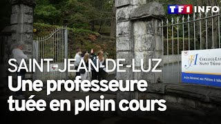 Une professeure meurt poignardée par un élève SaintJeandeLuz [upl. by Bevis]