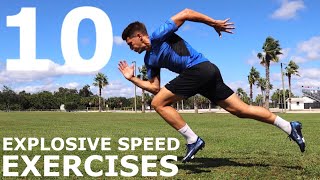 10 Explosive Speed Exercises  No EquipmentBodyweight Training You Can Do Anywhere [upl. by Eeldivad221]