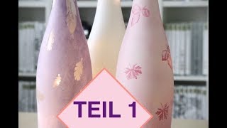 ♥️ Tutorial TUMBLR Flaschenlampe  LED Lampe selber bauen Lampe selber basteln Teil 1 [upl. by Ettenyl]