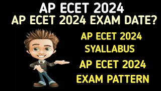 AP ECET 2024 EXAM DATES AP ECET 2024 SYALLABUS AP ECET 2024 EXAM PATTERN AP ECET EXAM MARKS [upl. by Anelram]