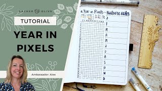 Setting Up A Yearly Tracker Spread In Your Bullet Journal  A Year In Pixels [upl. by Leaffar]