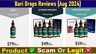 Bari Drops Reviews Aug 2024  Want To Know Is Bari Drops Legit Or Scam Check It [upl. by Boothe]