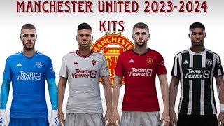 Manchester United New Season Kits 20232024 PES 2021 Sider FormaYaması pes2021 manchesterunited [upl. by Kelsey]