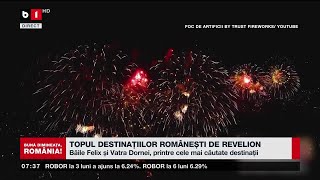 TOPUL DESTINAȚIILOR ROMÂNEȘTI DE REVELIONȘtiri B1TV28 dec 2023 [upl. by Athalie]