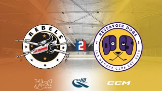 Rebels v Reservoir Dogs  Div 2  4th November  iceHQ Rec League ice hockey [upl. by Anier]