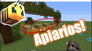 Como Hacer que las Abejas entren en un Apiario Minecraft😍 [upl. by Nae]