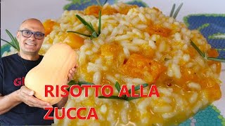 RISOTTO alla ZUCCA ricetta risotto con la zucca riso e zucca e rosmarino [upl. by Gillett]