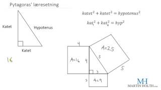 Matematikk 1P Geometri  Pytagoras læresetning [upl. by Oir]