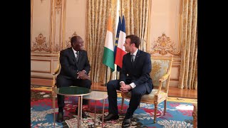 VOYAGE D’ADO À PARIS  LA DÉSTBILISATION DU BURKINA AU CŒUR DES ENTRETIENS ENTRE MACRON ET OUATTARA [upl. by Doralynne]