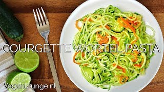 COURGETTE WORTELPASTA MET ROMIGE AVOCADO🥒🥕🍜🥑 [upl. by Scales]