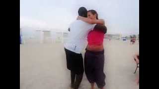 Paulo Cruz y Filippa PEREIRA dancing semba in the beach CRIOLA FESTIVAL [upl. by Philine300]