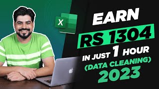 1 Excel trick to earn Rs 1304 in just 1 hour Data Cleaning 🤯🚀 [upl. by Eyanaj]