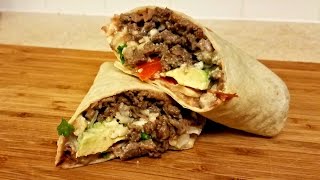 Carne Asada Burrito Recipe  How to make a Burrito [upl. by Feinstein]