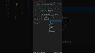 Java program  Reverse an Array shorts youtubeshorts java javaprogram coding [upl. by Esirahs]