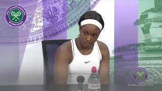 Sloane Stephens Wimbledon 2019 Second Round Press Conference [upl. by Cynthea839]