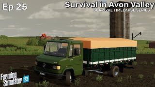 TRADING THE UTE  SURVIVAL IN AVON VALLEY  Ep25  FS22 Survival Timelapse Series starting with 0 [upl. by Gemmell]