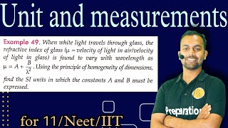 Ex49 unit and measurements  When white light travels through glass the refractive index of glass i [upl. by Grevera220]