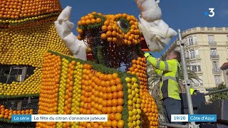 Fête du citron à Menton  une quinzaine juteuse pour la ville [upl. by Angelo]