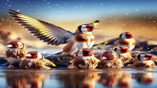 My Goldfinch sings a tutor song تغريد حسون جميل [upl. by Kernan]