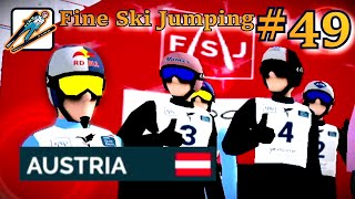 Fine Ski Jumping 49  Nowy zawodnik w drużynie i gra online Bischofshofen HS142 [upl. by Culbert]