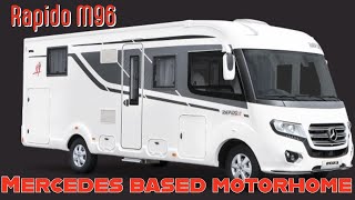 2023 Mercedes motorhome with adjustable queen bed Rapido M96 [upl. by Vivi]