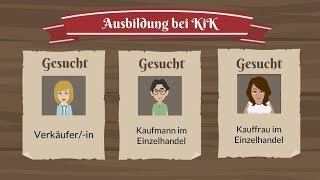 Ausbildung  Verkäufer  Kaufmann im Einzelhandel  KiK [upl. by Thekla]